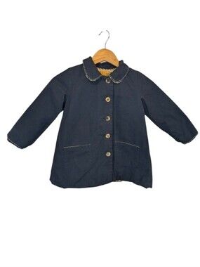 April Cornell Kids Navy Blue Prairie Vintage Inspired Jacket Size 5/6
